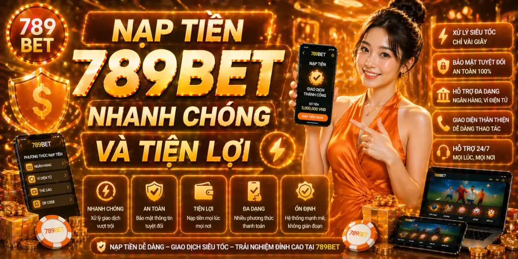 Nạp tiền 789Bet – Trải nghiệm nhanh gọn và thuận tiện