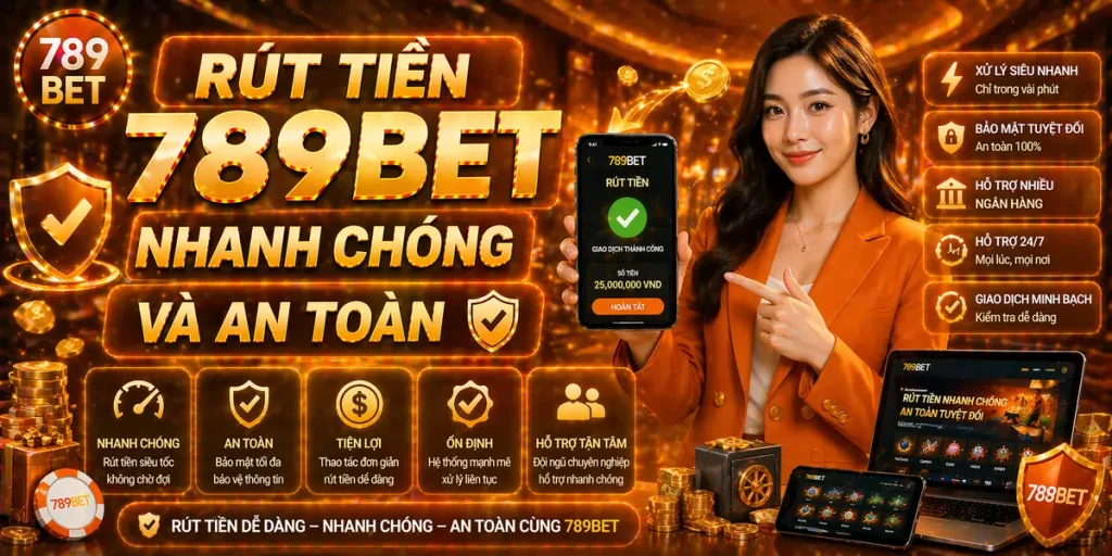 Rút tiền 789Bet – Trải nghiệm nhanh gọn và dễ thực hiện